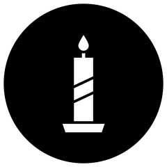 Candle Vector Icon Design Illustration