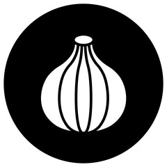 Onion Vector Icon Design Illustration