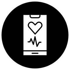 Heart Rate Vector Icon Design Illustration