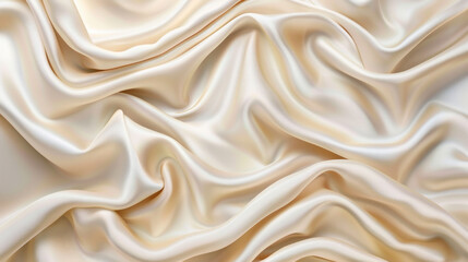 Fototapeta premium Close-Up View of White Fabric