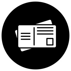 Post card Vector Icon Design Illustration