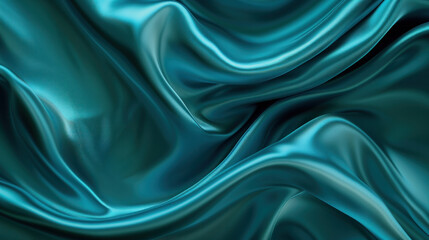 Obraz premium Close Up View of Blue Fabric