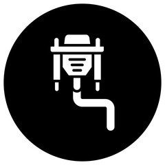 Vga Cable Vector Icon Design Illustration