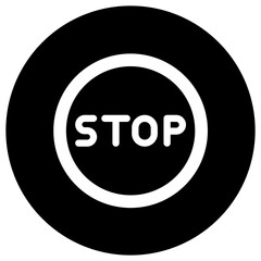 Stop Vector Icon Design Illustration