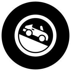 Slope Vector Icon Design Illustration