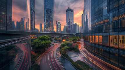 Fototapeta premium traffic at night