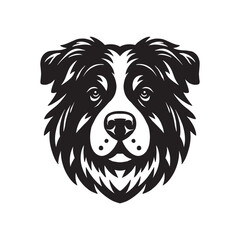 dog logo illustration template