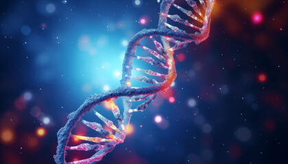 Obraz premium 3D DNA medical background