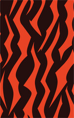 Seamless pattern with tiger stripes. Seamless tiger stripe print for clothing or print. Vector seamless texture. Poster, banner.