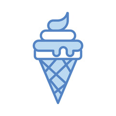 Ice Cream Icon vector. Stock illustration.