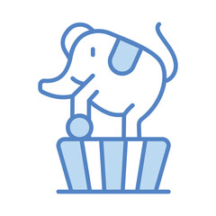 Elephant Icon vector. Stock illustration.