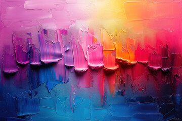Rainbow-Colored Background Painting