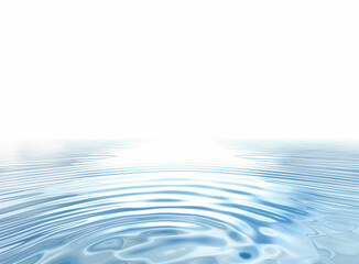 Serene Light Blue Water Surface with Gentle Ripples and Soft Light Horizon Background