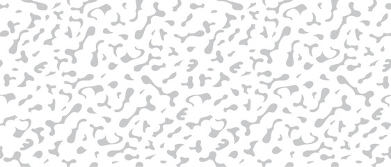 Horizontally And Vertically Seamless Abstract Vector Amorphous Pattern Illustration Isolated On A White Background. Horizontally And Vertically Repeatable. 
