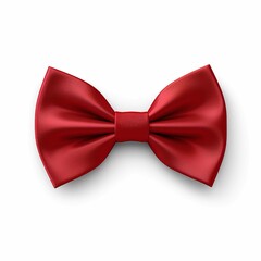 Bow tie red  isolated on a white background,