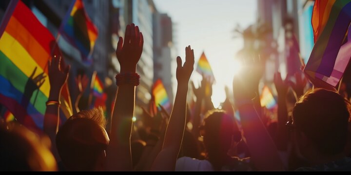 background  silhouette of raised hands