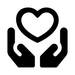 Heart Love Care Outline Icon