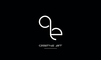 EQ, QE, E, Q abstract letters logo monogram