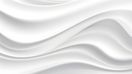 Obraz na płótnie Canvas Elegant white background with flowing fabric waves. 3d rendering,, White background white texture background banner pattern texture abstract clean grunge white