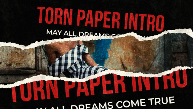 Torn Paper Intro Logo Reveal