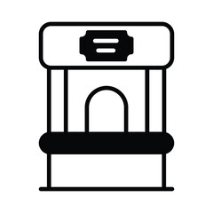 Ticket Office Icon vector. Stock illustration.