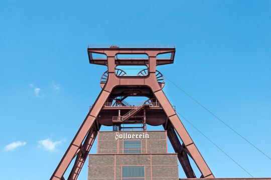 F&ouml;rderturm, Zeche Zollverein, Essen, (Editorial Content)