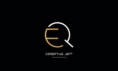 EQ, QE, E, Q abstract letters logo monogram