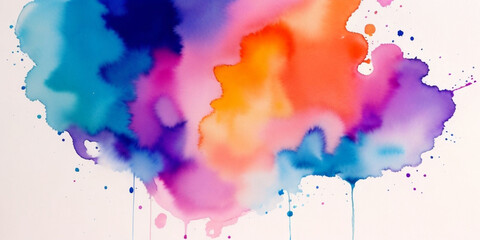 Obraz premium Colorful watercolor painting