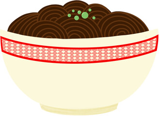 Black-bean-sauce noodles