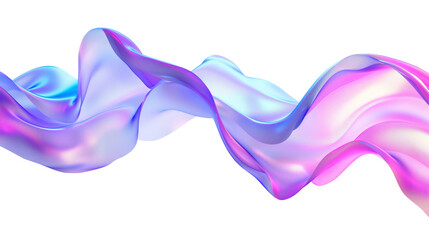 Holographic gradient neon wave shape Pearl swirl wave