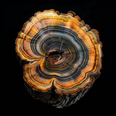 Natural Symmetry in Detailed Tree Rings Cross-Section
