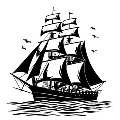 ship silhouette vector