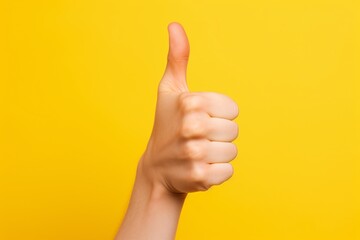 a hand giving a thumbs up - Powered by Adobe