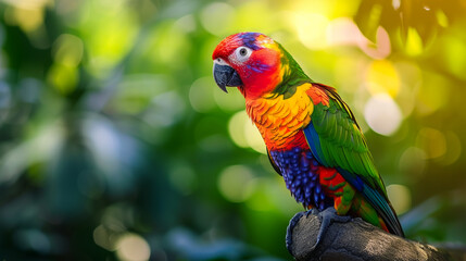 red and blue macaw