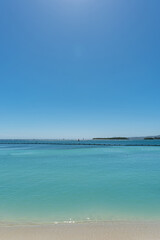 Tropical beach on a sunny day
