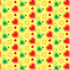 Hearts vector seamless pattern_2024_12_2