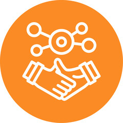 Business handshake for networking Icon