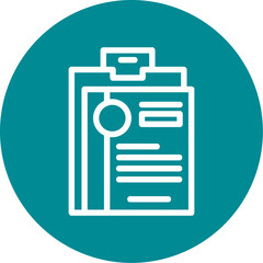 Clipboard with resume Icon