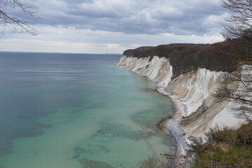 Kreidefelsen an der Ostsee auf der Insel Rügen