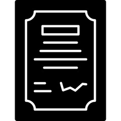 Contract Signing Icon