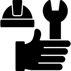 Hand with Tools Icon