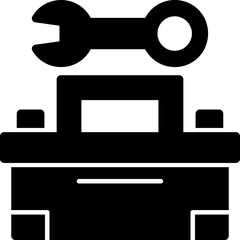 Toolbox and Wrench Icon