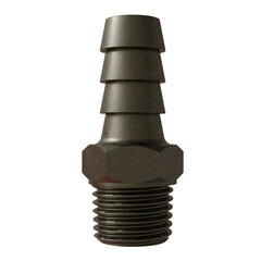 Pipe Thread dark Brass Male Barb front view