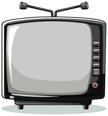 Vector graphic of a classic vintage TV