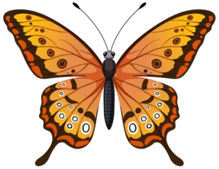 Foto op Plexiglas Kinderen Colorful detailed butterfly with symmetrical wings