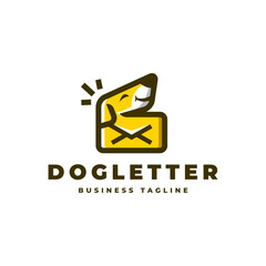 dog message logo design