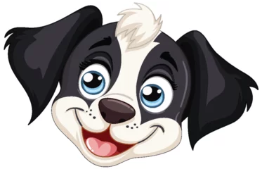 Foto op Plexiglas Kinderen Adorable cartoon puppy with a playful expression