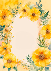 Obraz premium flowers watercolor drawing for mother's day. Selective focus.