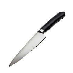 modern kitchen knife, isolated on transparent background
