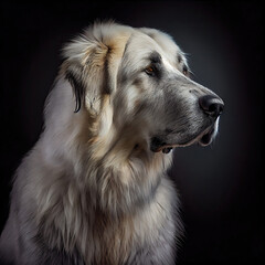 Elegant Alabai Dog Portrait in a Professional Studio Setting